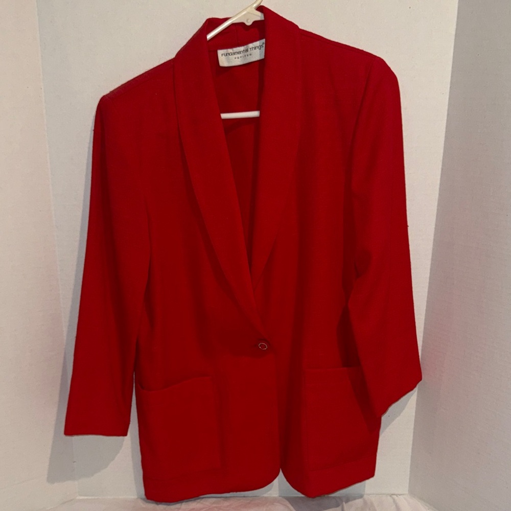 Chic Red Women's Blazer